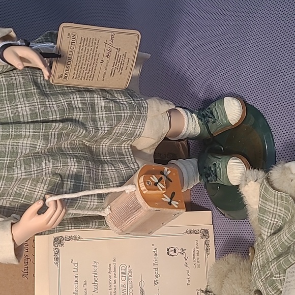 Boyds Collection Yesterdays' Child Molly & Cricket Winged Friends Doll 4924 - Picture 4 of 14